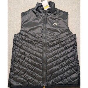 NWT Nike Mens Small Vest Black Therma Fit Windrunner Lightweight FB8201-011